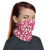Red Butterfly Multifunctional Face Mask Headwear Neck Gaiter All Elements Protection - butiksonline